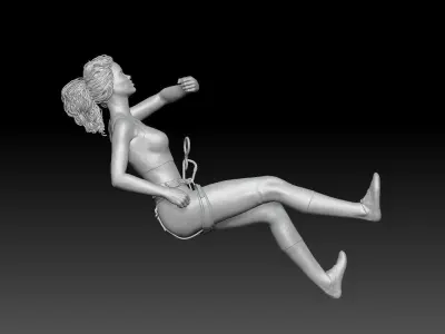 CLIMBING GIRL 2 3D print model