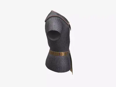 Ancient Armor LoricaHamata 3D Model Game Ready PBR Low Poly Low-poly 3D model