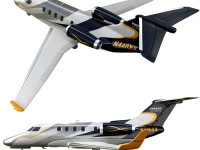 airplane phenom 300 3D model