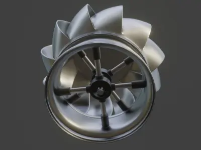 Cartoon Eolic Exhaustor 3D model
