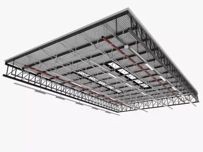 Ceiling Ventilation Pipes 26 3D model