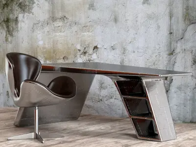 Aviator Desk 3D model purchase