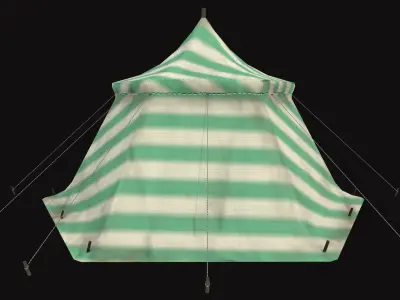 Medieval Tent V05 Low-poly 3D model