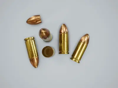 Cartridge Bullet PBR Game Ready Low-poly 3D model purchase