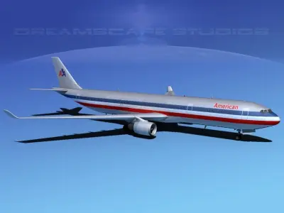 Airbus A330-300 American Airlines 1 3D model