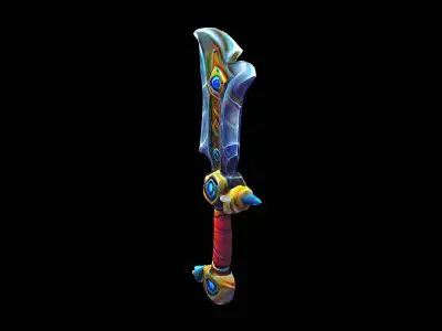 stylized sword 3D model purchase