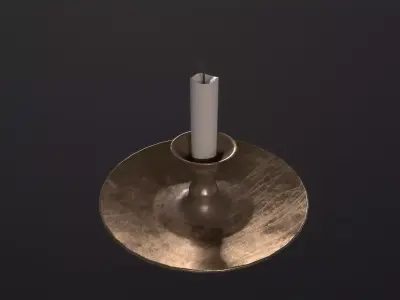 Candle 3D Model Low-poly 3D model