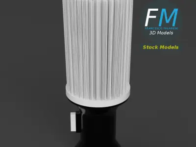 Barber neck duster 3D model