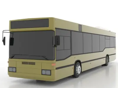 Mercedes-Benz O405NUL Low Low-poly 3D model
