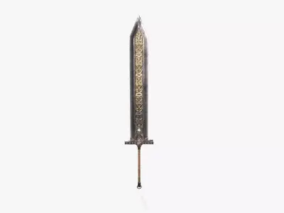 Great Sword  01 Low-poly 3D model