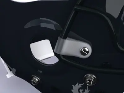 Chicago Bears official game helmet 3D model