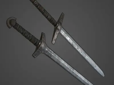 Next Gen AAA Basic Swords Collection 3D Model Pack