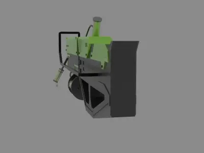 Sci-fi Rifle Low-poly 3D model 7