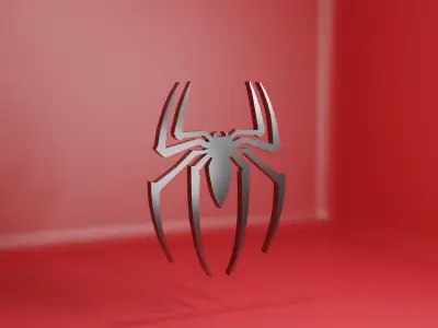 Spiderman 2000 logo 3d model 3D model