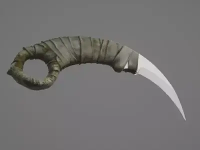 Bandage Karambit  - High Poly 3D model