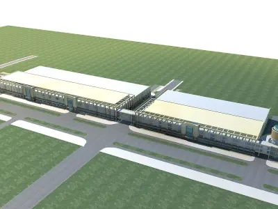 Commercial Building 3D model 80