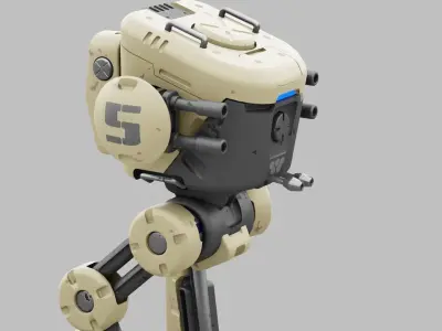 M-200 WALKER  RIGGED - ANIMATED Free 3D model
