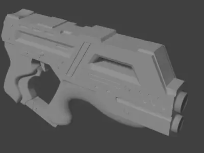 Mass Effect 2 M-6 Carnifex Free low-poly 3D model