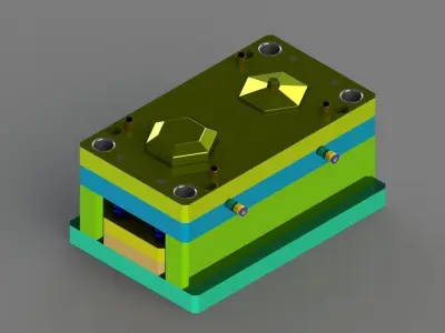 Plastic Injection Mold 3D model