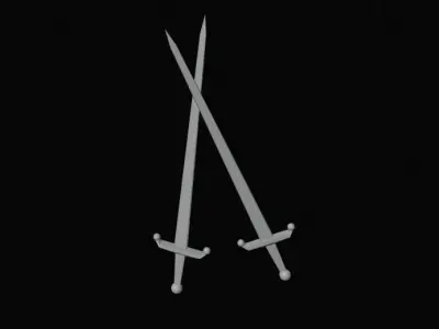 Sword golden Free 3D model purchase