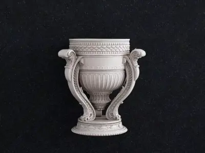 Baroque vase 3D print model