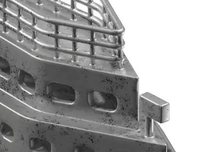 Ceramic Ship Toy 3D model