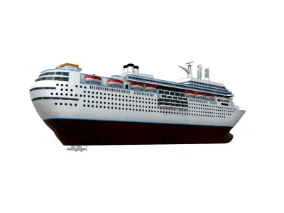 Italian Cruise Low-poly 3D model