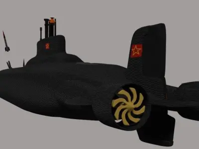 Russian Typhoon Class 3D model
