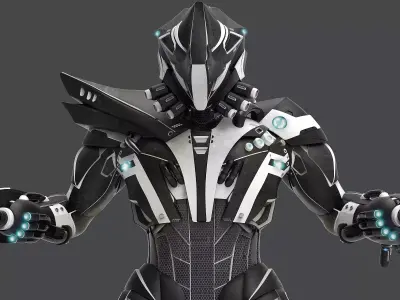 Mech Soldier 3D Printable 3D print model