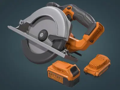 Circular Saw Low-poly 3D model buy
