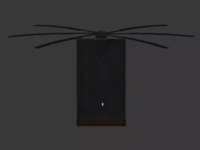 speaker helicopter 3D model