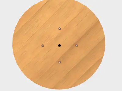 Cable reel Free low-poly 3D model