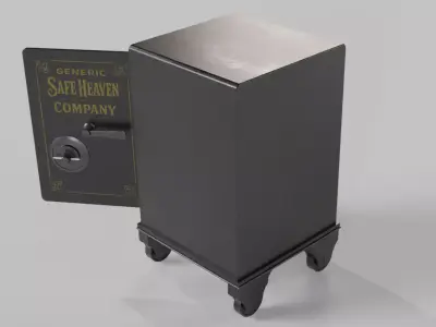 Low-Poly Vault Safe - Optimized for Games Low-poly 3D model