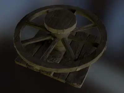 Potters Wheel Low-poly 3D model