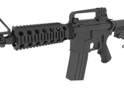 M4A1 Carbine Low-poly 3D model purchase
