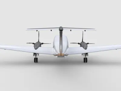 Beechcraft King Air 200 3D model