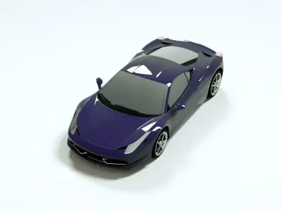 super car Free 3D model