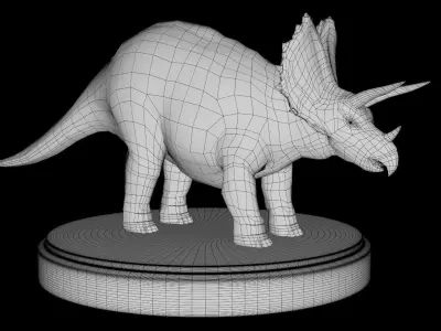 Triceratops Low-poly 3D model buy
