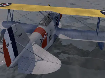 Grumman J2F-6 Duck 3D model