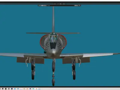 Aircraft A-4B Free 3D model