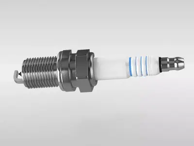 Spark Plug Cutaway 3D model