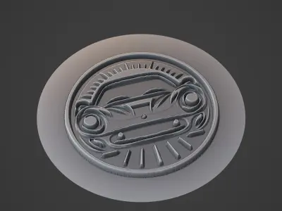 Car Pendant Medallion 3D print model
