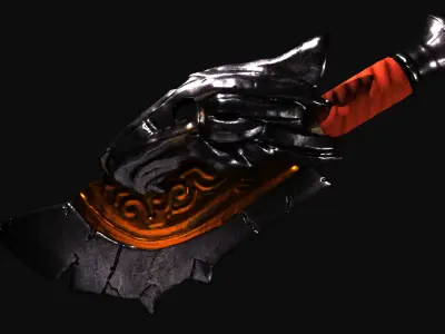 Tiger Sword Low-poly 3D model