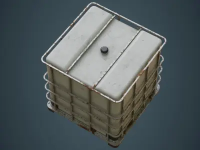 IBC Tote 2B Low-poly 3D model