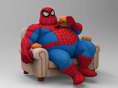 Lazy - web Hero 3D model