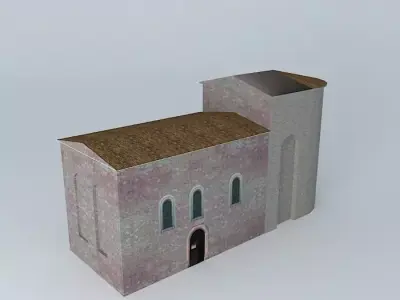 Church Festalemps Perigord Free 3D model