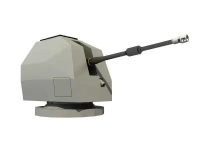 MK 8 114 MM NAVAL GUN 3D model