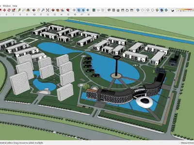 Sketchup Recreational Tourism building C6 3D model
