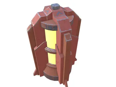 Generator 04 Low-poly 3D model