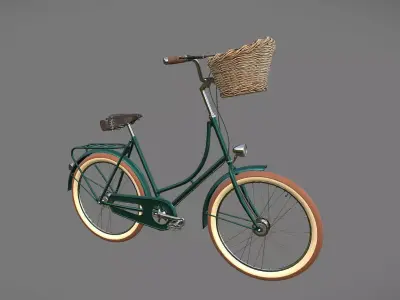 Classic Bicycle Low-poly 3D model buy